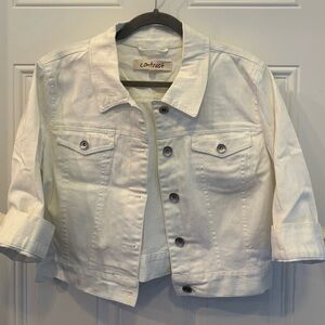 Contrast White Denim Jacket